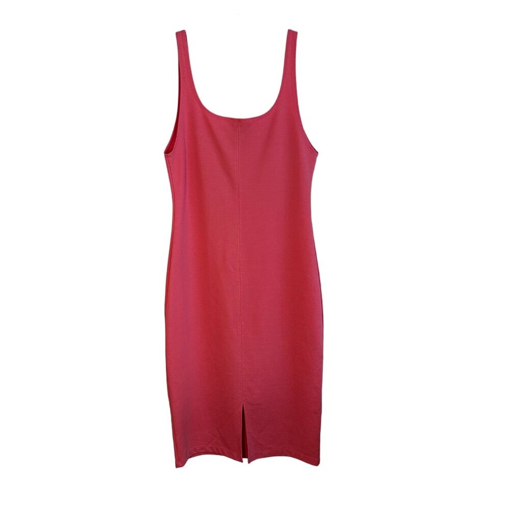 Zara Women's Sleeveless Pink Tank Bodycon Midi Dress Size XL - Picture 2 of 7
